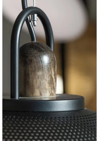 Klausen 111034 - Luster na lanku GRAVEN 1xE27/11W/230V čierna