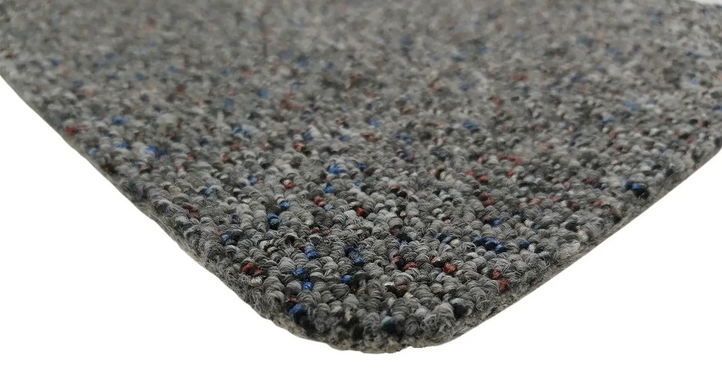 Koberec metráž New Techno 3525 šedé, na mieru, šíře 4m,5m, šedá, ab (mriežka), chodba / predsieň, Timzo