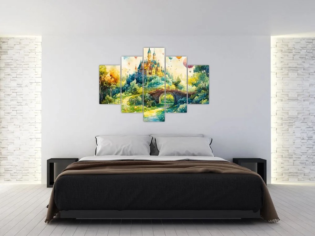 Obraz - Rozprávkový zámok (150x105 cm)