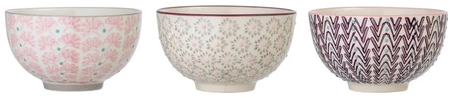 Súprava 3 kameninových misiek Bloomingville Maya, ø 11,5 cm