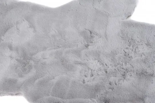 Koberček RABBIT FUR TEDDY BEAR svetlosivý