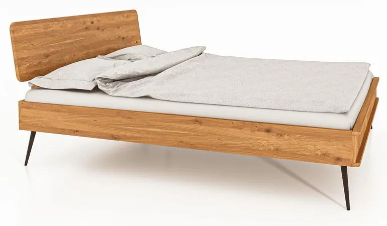 Dvojlôžková posteľ z dubového dreva 140x200 cm Kula 1 - The Beds