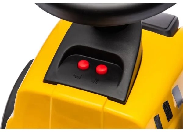 Odrážadlo traktor CAT 2xAA žltá/čierna