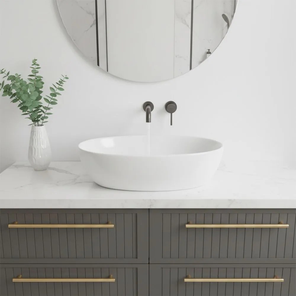 Rea Lungo, podomietková umývadlová batéria + BOX inštalačný systém, grafitová, REA-B6383