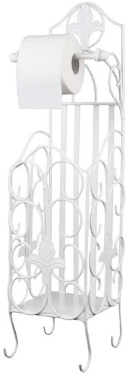 Stojan na toaletný papier Vintage, biela
