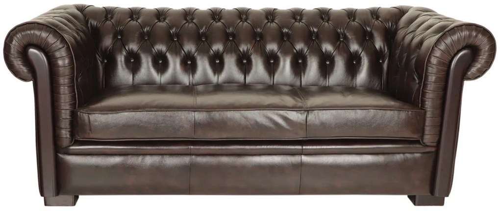 furniture-nabytek.cz - Kožená sedačka Chesterfield trojmístná
