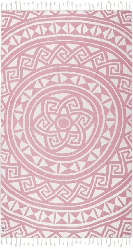 Ružová hammam osuška Kate Louise Mirabelle, 165 × 100 cm