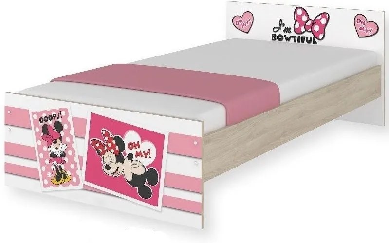 MAXMAX Detská posteľ MAX bez šuplíku Disney - MINNIE II 200x90 cm 200x90 pre dievča NIE