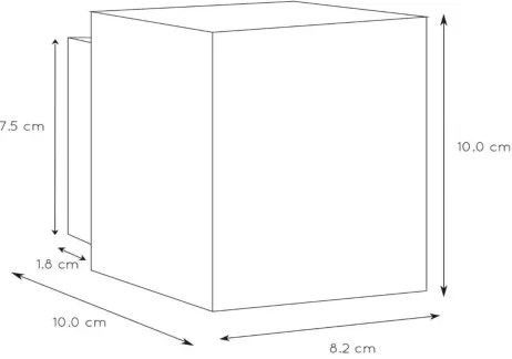 Lucide 23253/01/30 - Nástenné svietidlo XERA 1xG9/42W/230V čierna