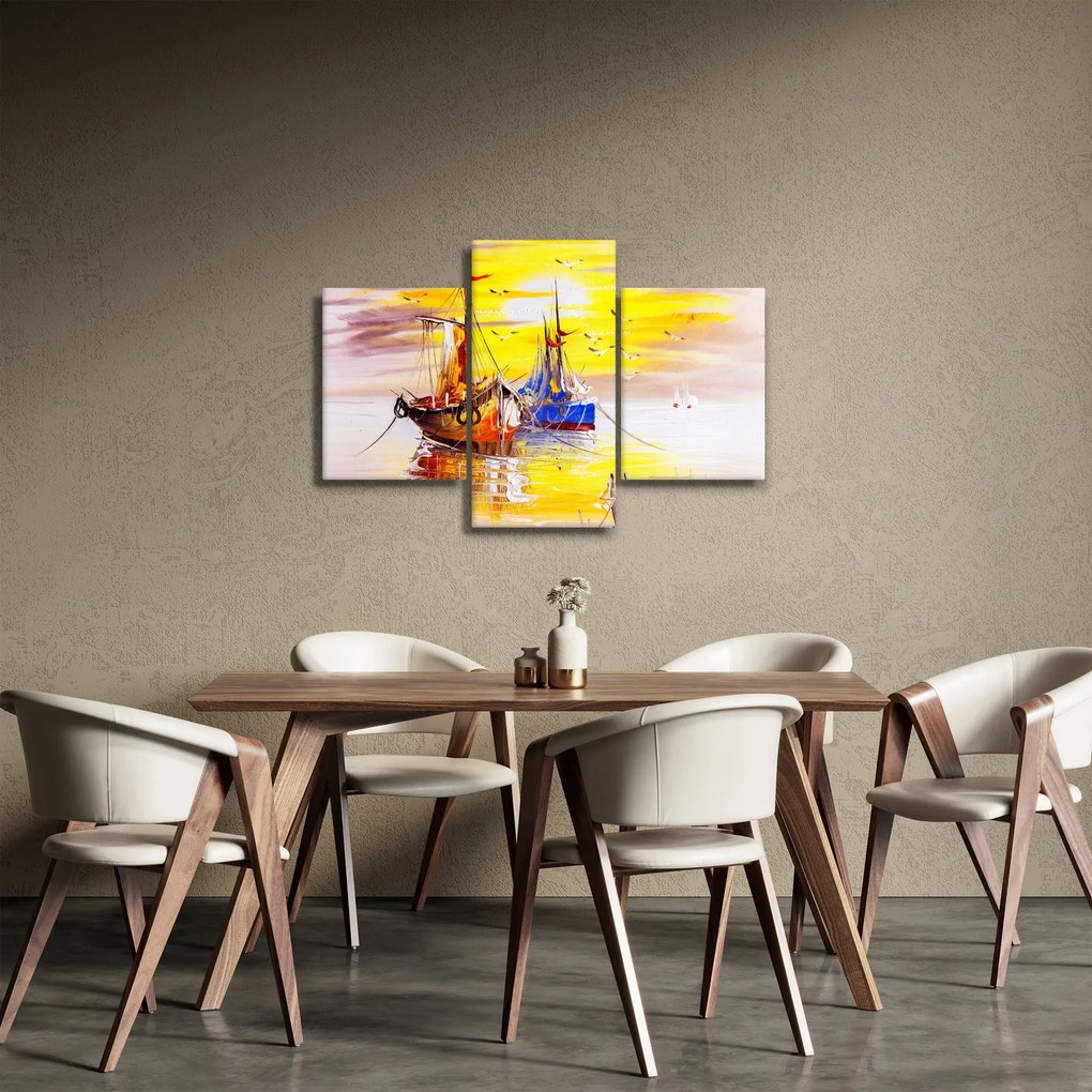 Obraz - Maľba loďou (90x60 cm)