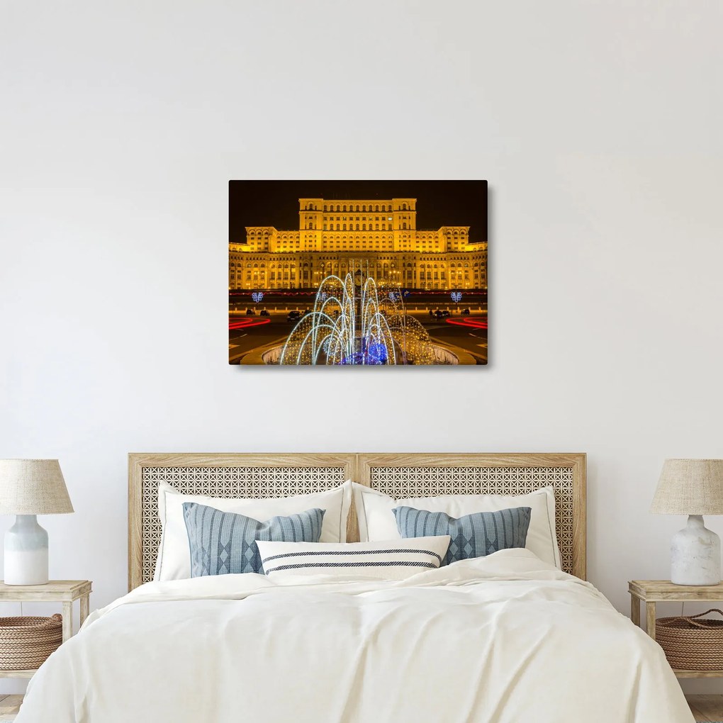 Obraz - Palác parlamentu, Bukurešť Rumunsko (70x50 cm)