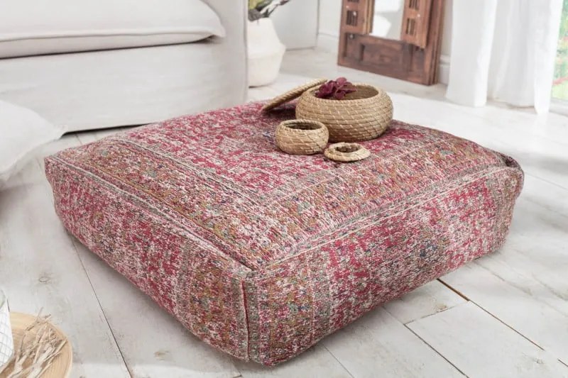 Vankúš na podlahu Old Marrakech 70cm červený