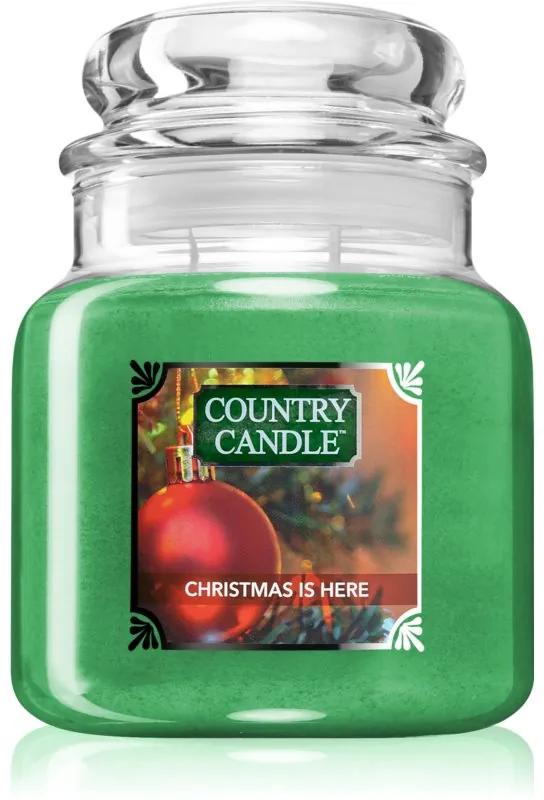 Country Candle Christmas Is Here vonná sviečka 453 g