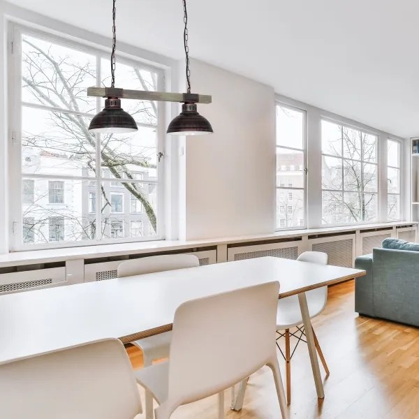 Luster na reťazi HAKON 2xE27/60W/230V patina