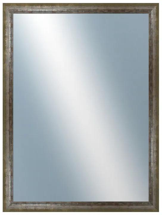 DANTIK - Zrkadlo v rámu, rozmer s rámom 60x80 cm z lišty NEVIS zelená (3054)