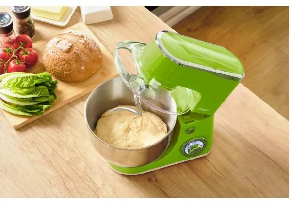 Sencor - Kuchynský robot s nerezovou miskou 1300W/230V zelený