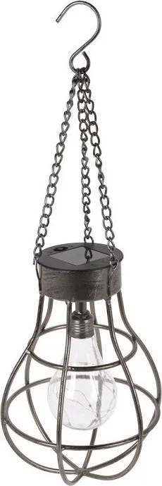 Závesná retro solárna lampa 27 cm
