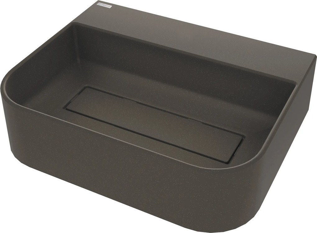 Deante Arnika, granitové umývadlo na dosku 505x405x135 mm, antracitová, DEA-CQA_TU5S