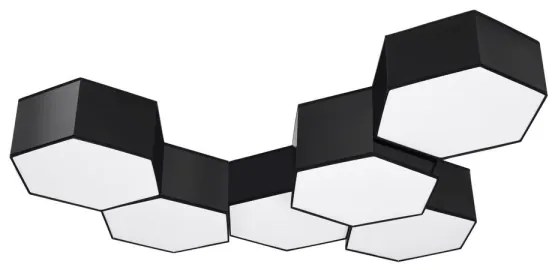 Sollux SL.1061 - Stropné svietidlo SUNDE 2xE27/60W/230V 15,5 cm čierna