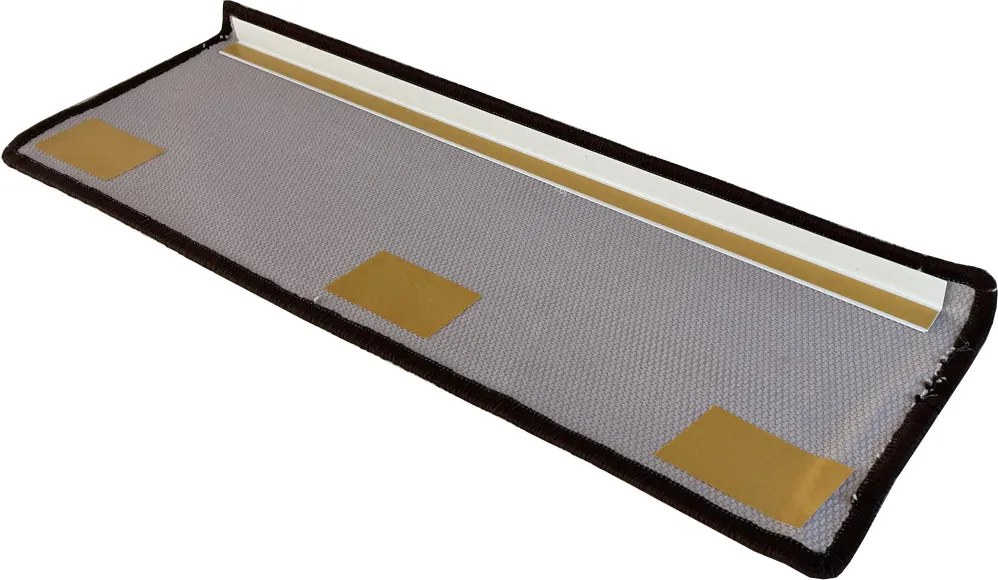 Vopi Nášľapy na schody Geneve hnedý obdĺžnik, samolepiaci - 24x65 obdĺžnik (rozmer vrátane ohybu)