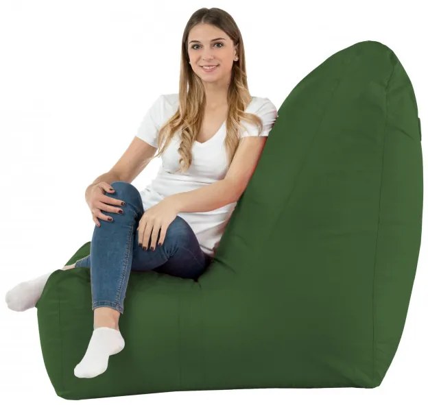 Moderné kreslo DISTINTO tmavo zelené (OUTDOOR)