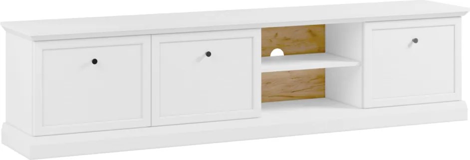 TV stolík, biela, LOCCA RTV3D