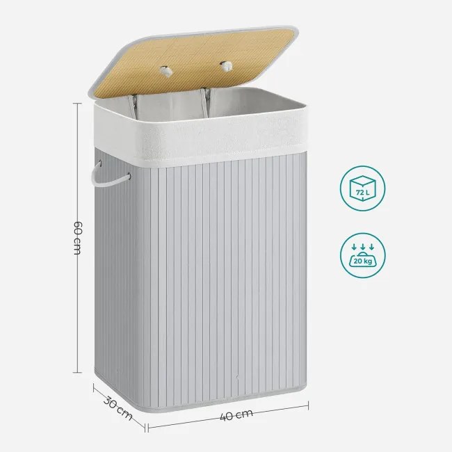 Ručne tkaný kôš na bielizeň 72 l LCB010G01