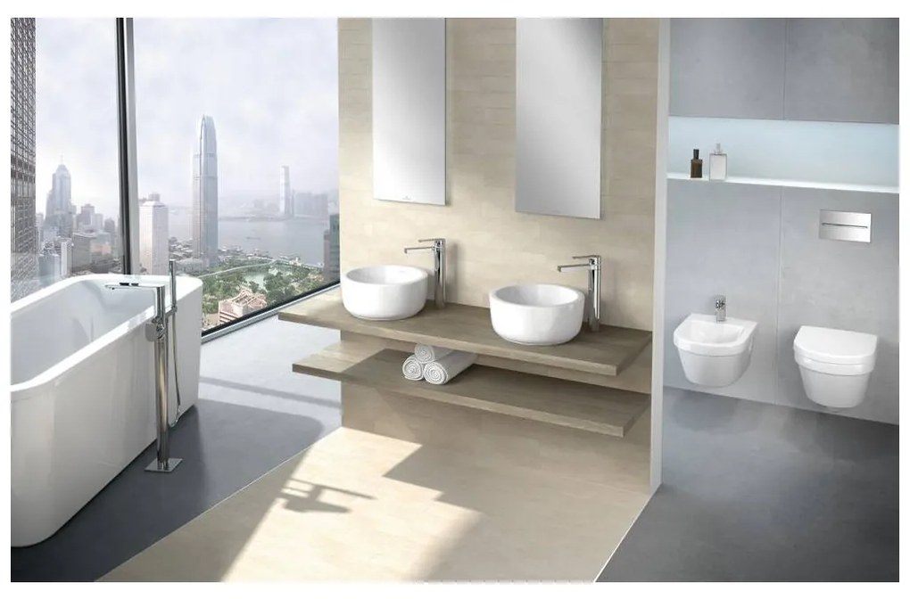 Villeroy & Boch ARCHITECTURA - Závesný bidet, 530x370 mm, biela alpin 54840001