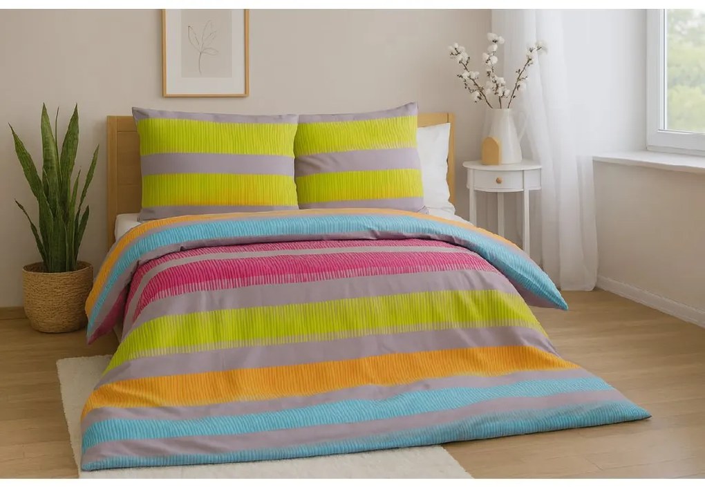 Bavlnené obliečky na 2 postele ELLE, farebné Rozmer obliečky: 2 ks 70 x 90 cm | 2 ks 140 x 200 cm