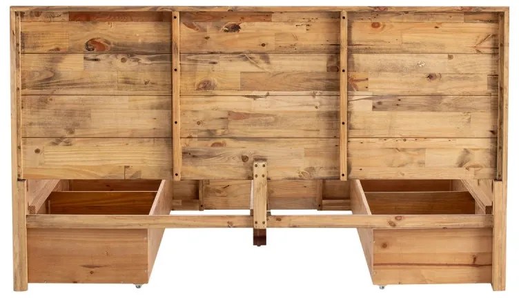 furniture-nabytek.cz - Masívna posteľ Mayari 180x200 s úložným priestorom, borovica, lakovaná