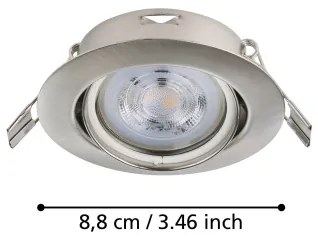 Eglo 901757 - SADA 3x LED Podhľadové svietidlo FAVAZZINA 1xGU10/4W/230V chróm