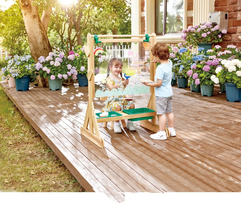 Hračky na záhradu - Vonkajší výtvarný stojan