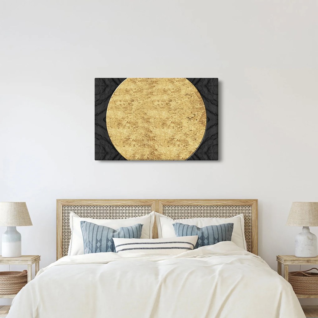 Obraz - Zlatá štruktúra N⁰2 (90x60 cm)