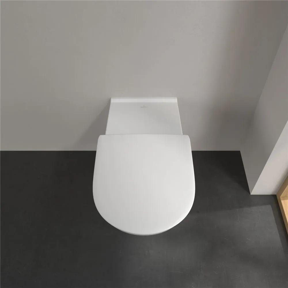 VILLEROY &amp; BOCH ViCare závesné WC s hlbokým splachovaním bez vnútorného okraja, 360 x 700 mm, biela alpská, s povrchom CeramicPlus, 4601R0R1
