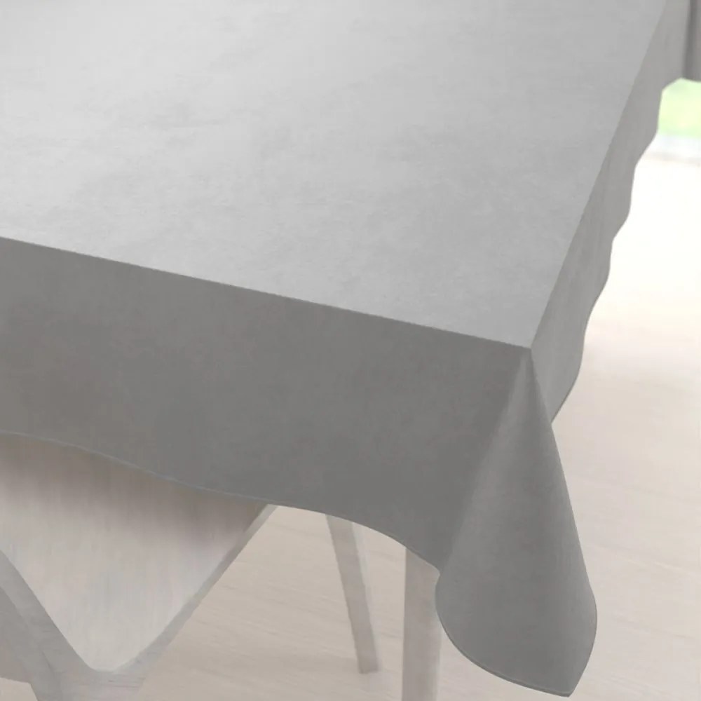 Biante Zamatový obdĺžnikový obrus Velvet Premium SVP-039 Sivý 80x120 cm