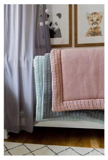 Sivá bavlnená hracia podložka Kindsgut Mat, 70 x 90 cm