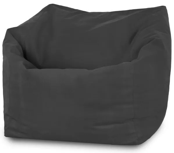 Sedací vak AMALFI plyš sivý