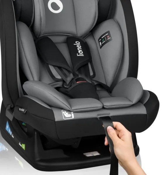 Lionelo - Autosedačka IZZY i-Size 40-150 cm čierna/sivá