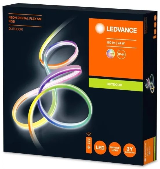 Ledvance - LED RGB Stmievateľný vonkajší pásik FLEX 5m LED/23W/230V IP44 + DO