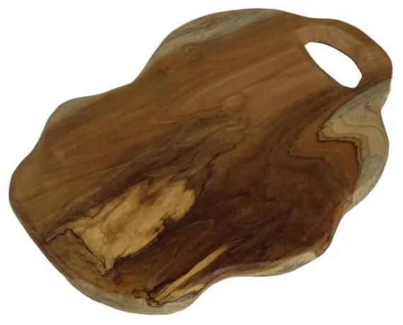 Doska na krájanie z teakového dreva HSM Collection Flate S, dĺžka 30 cm