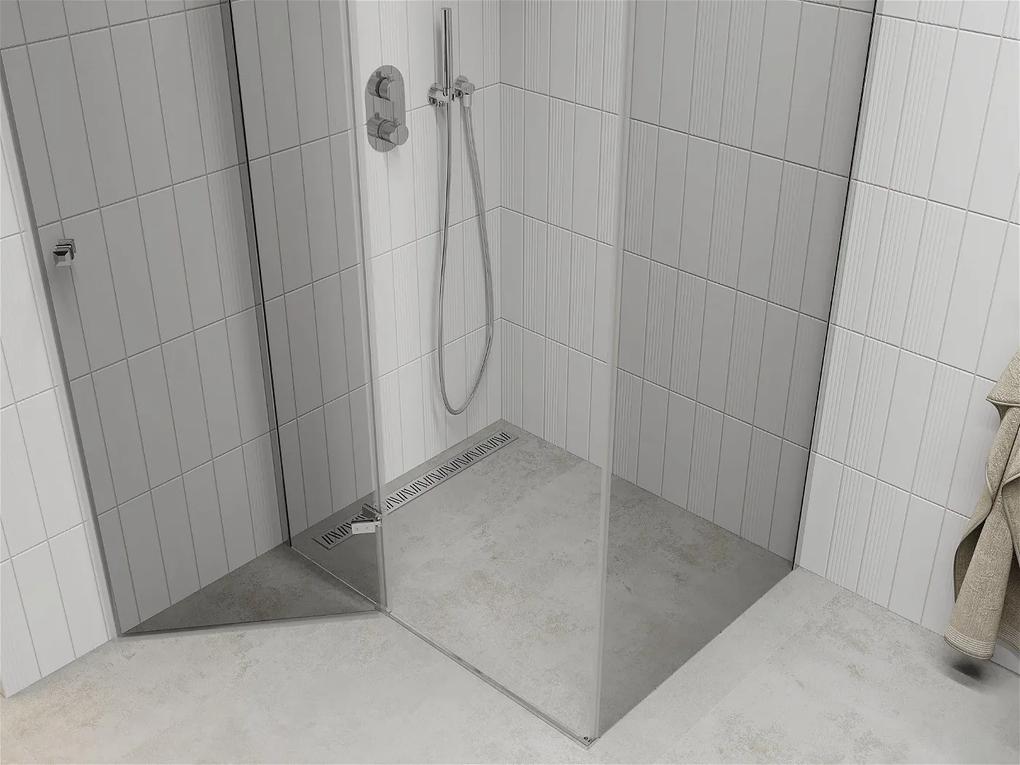 Mexen Roma, sprchovací kút 105 (dvere) x 90 (stena) cm, 6mm číre sklo, chrómový profil, 854-105-090-01-00