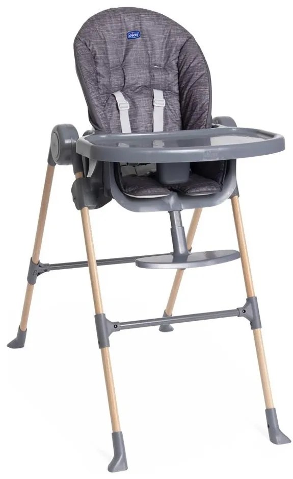Chicco - Detská jedálenská stolička Polly Essential - šedá