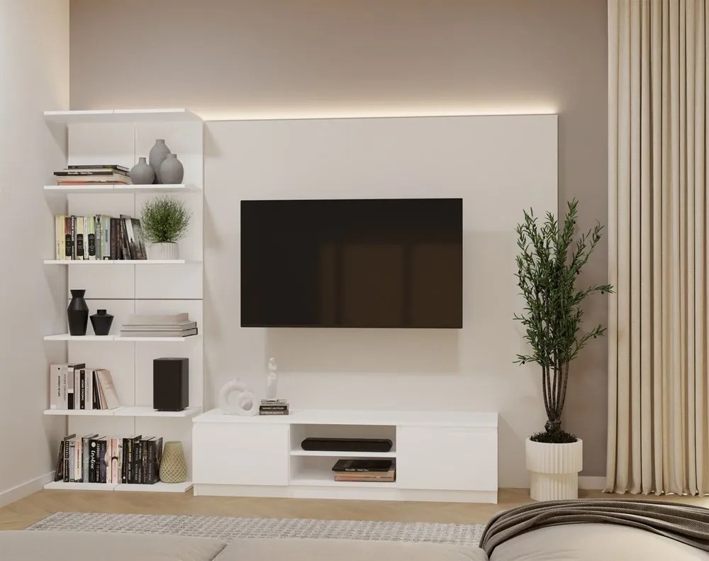 Regál FRAME 180 cm biely