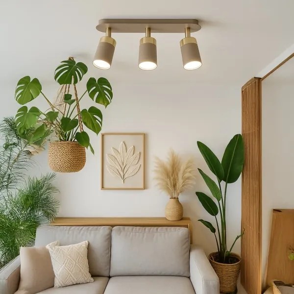 Brilagi - Bodové svietidlo POKER 3xGU10/25W/230V béžová