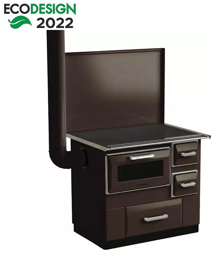 Sporák Luna 7kW ľavý hnedý