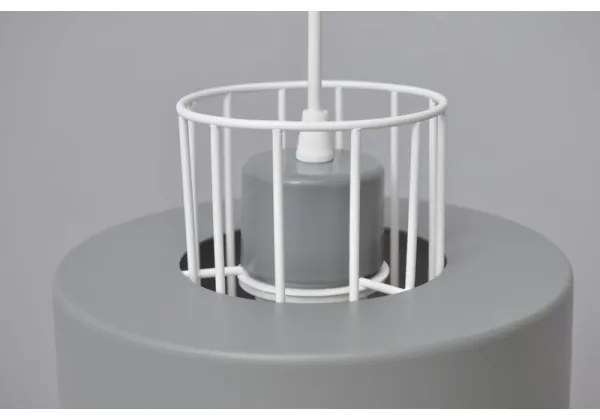 Luster na lanku VOLTA 3xE27/15W/230V pr. 42 cm šedá