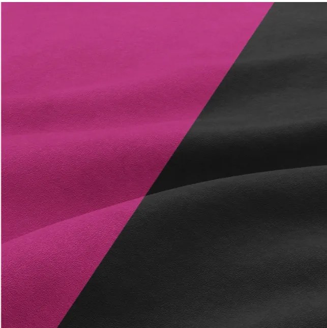 Pohovka ORION čierna / fuchsiová