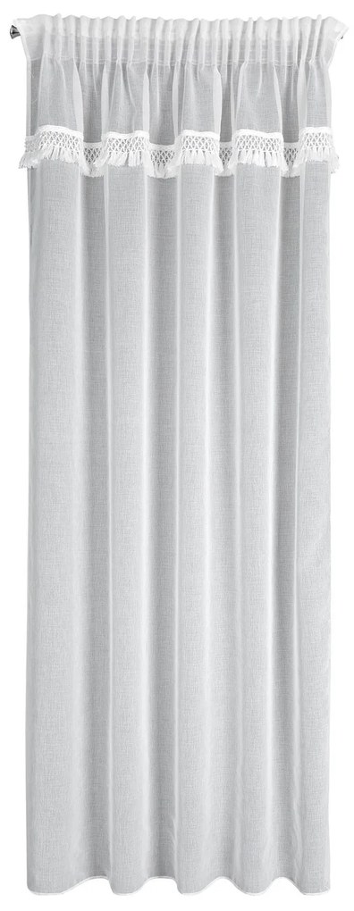 ZÁCLONA NA PÁSKE KIRA1 140X270 CM BIELA