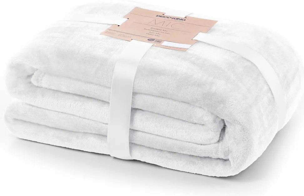 DecoKing Deka z mikrovlákna MIC 150/220x200 cm Rozměr: 150x200 cm, Barva: WHITE/bílá