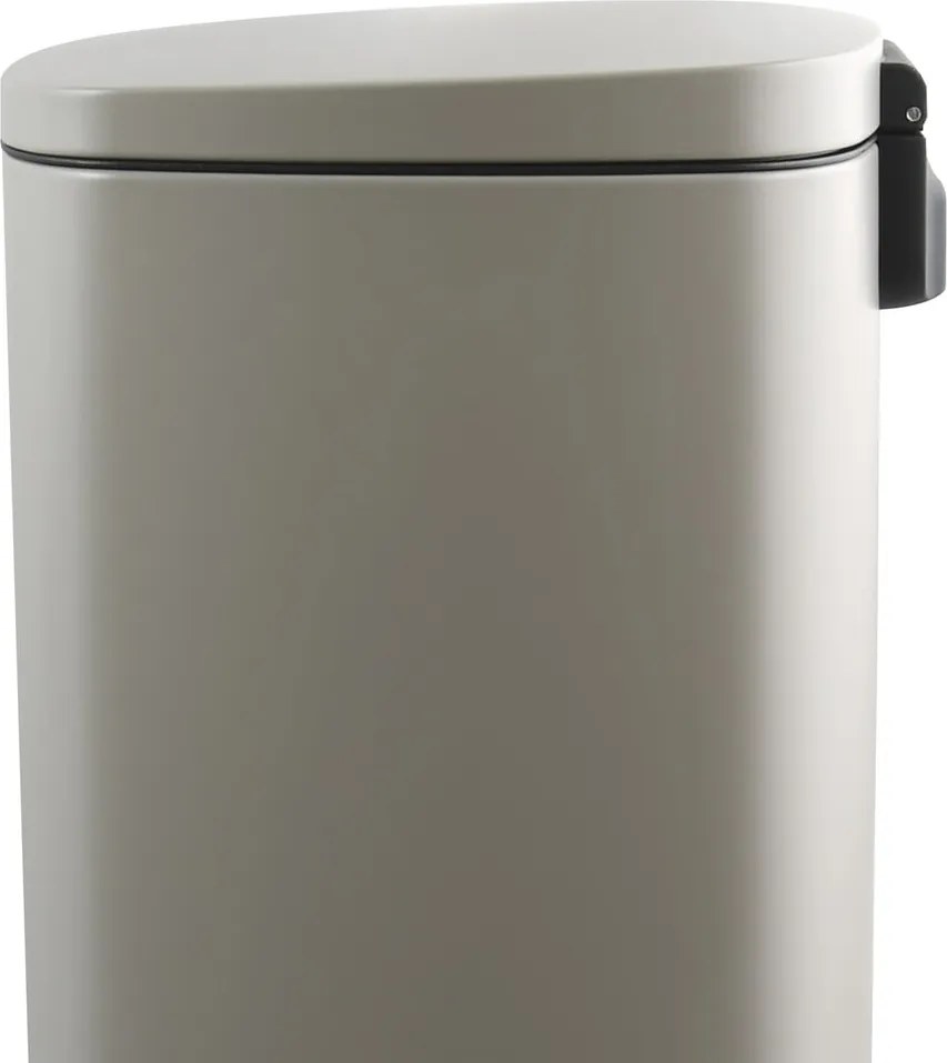 Taupe nášľapný oceľový odpadkový kôš 50 l Akira – Spirella